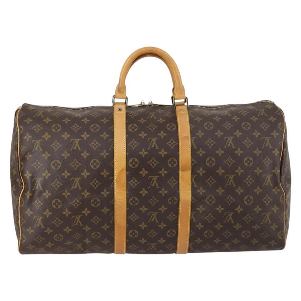 LOUIS VUITTON Monogram Keepall 55 Boston Bag M41424 LV Auth 145380 - Picture 2 of 16